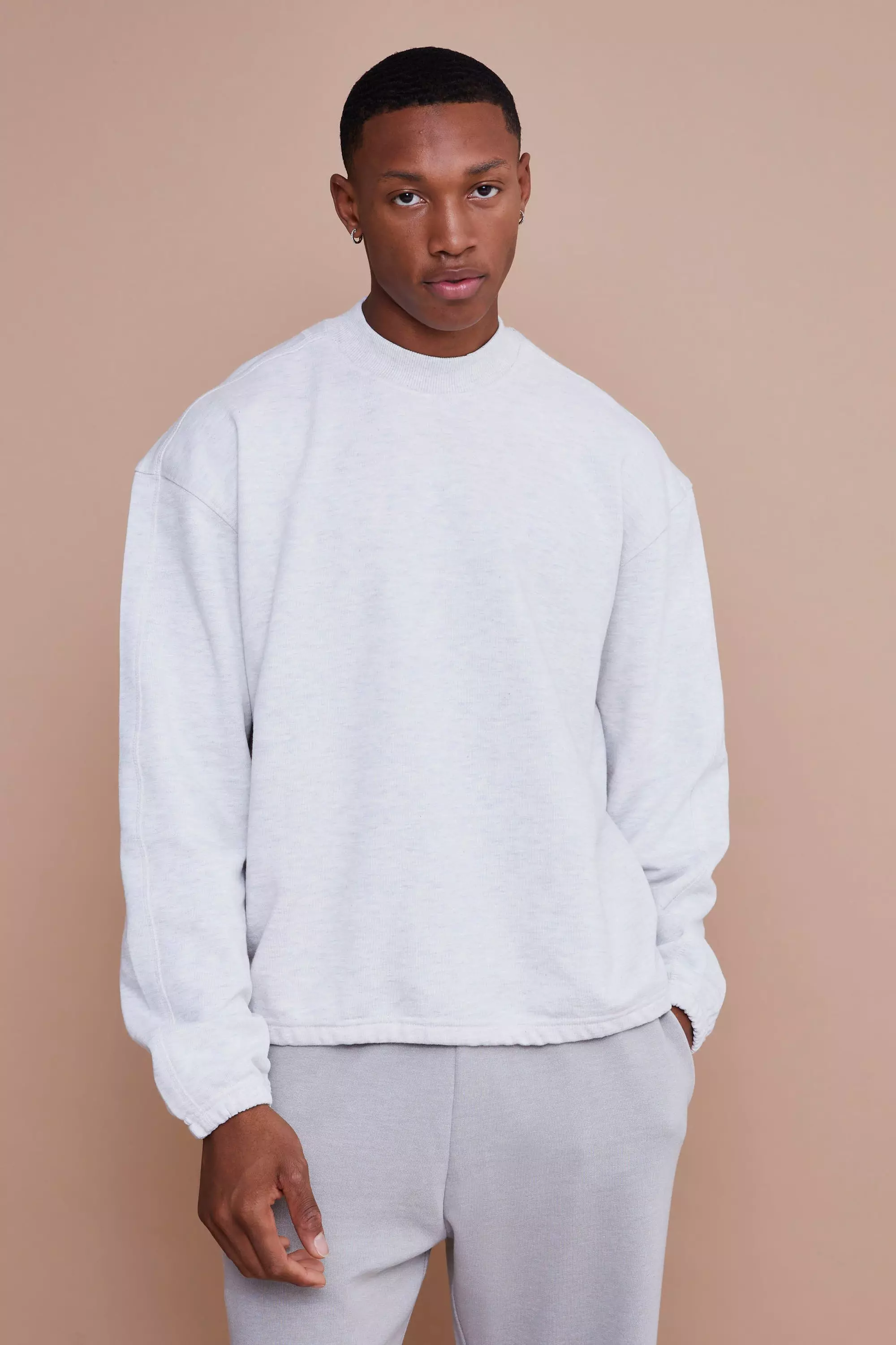 Oversized Boxy Heavyweight Sweatshirt boohooMAN